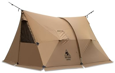 OneTigris ASH Canopy Zelt 2–4 Personen wasserdicht 3000 mm Winddicht Camping Zelt groß warm Zelt für Winter Hängemattenzelt Outdoor Auto Zelt kleines Packmaß