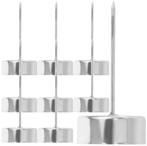 Kichvoe Portacandele in Metallo Punta da 7 Cm per Albero di Natale, Set da 12 Pezzi, Decorazione Natalizia da Tavolo Resistente e Multiuso per Feste e Bomboniere