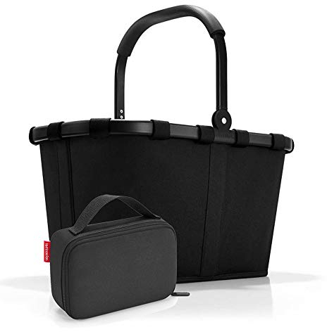 Set carrybag BK, thermocase OY, SBKOY Einkaufskorb mit Kleiner K?hltasche, Frame Black + Black (70407003)