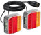 PROZOR Luz Trasera para Remolque Magnético 18 LED 12V Lámpara Trasera Ámbar con Cableado 7.5m Enchufe de 7 Pines Piloto Trasero Homologado E11 Impermeable IP65 para Remolque Camión Caravana 2 Piezas