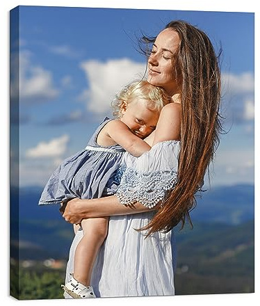 HomeLifairy Impression Sur Toile Encadrée Personnalisée Avec Vos Photos - Tableau Sur Toile D'art Mural Pour La Décoration De La Maison - 20x25 cm