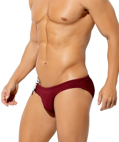 Casey Kevin Bañador de Natación Slip Hombre, Brief Trajes de Baño, Swimming Calzoncillos Secado Rápido para Playa Piscina Deportes Acuáticos Drawstring Baador