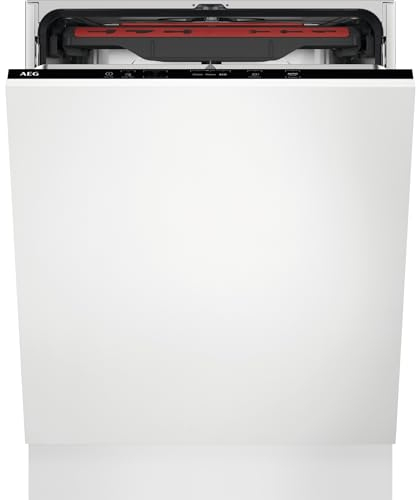 AEG 5000 Series Built-In Dishwasher, FSX52927Z, with AirDry Technology, Fully Integrated Dishwasher with 14 Settings, Energy Efficient with AutoSense, 46 dB, 60cm, White, Class E
