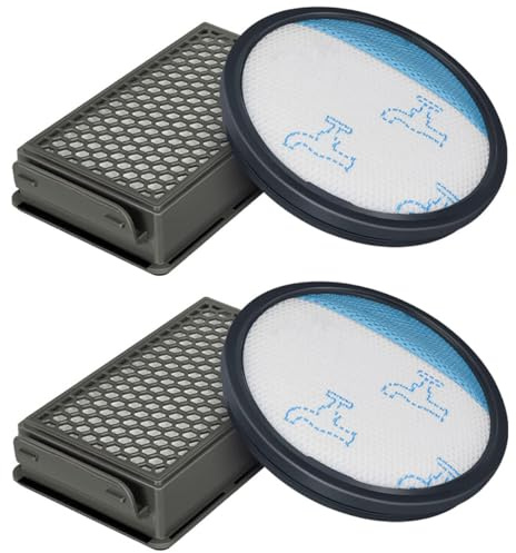 2 set di filtri di ricambio per l'aspirapolvere Rowenta Compact Power Silence Force Cyclonic RO3731EA RO3753EA RO3718EA RO3724EA RO3786EA RO3798EA, pezzi di ricambio ZR005901