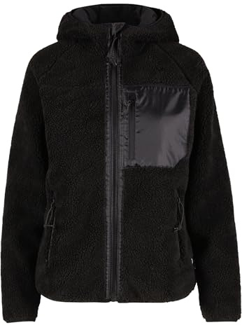 Brandit Women Teddyfl. Jacket Hood 15Y, Farbe: black, Größe: M