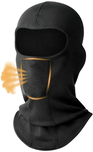 AYPOW PasamontañAs Moto Transpirable Anti Viento MáScara de Esquí, TéRmico CáLido Balaclava Invierno,Calentador de Cuello Bicicleta Motocicleta Snowboard Esquí Ciclismo Para Hombre Y Mujer Invierno