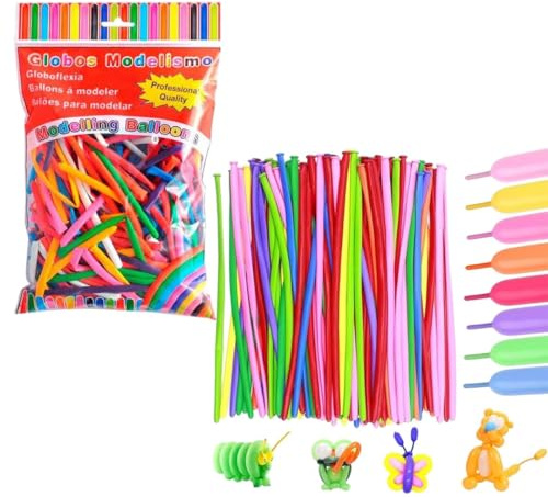 iChuches - Palloncini multicolore assortiti – Palloncini per decorazione, feste, giochi, palloncini, modellismo, punch balls e celebrazioni (Globe modellismo 100u)