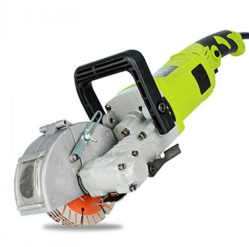 Fresa a intaglio, 4000 W, per muratura, per muratura, elettriche, con 5 dischi da taglio da 125 mm, per mattoni, granito, marmo, cemento, cutter