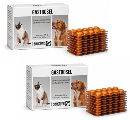 Selectavet Gastrosel per cani e gatti - Set - 2 x 100 compresse