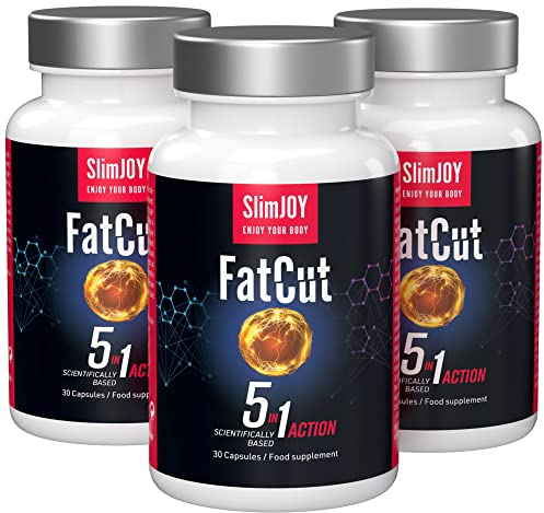 Capsule pre-allenamento e per dimagrire - Guaranà, Tè verde, pepe di Caienna, Alga bruna, Pepe nero, L-carnitina e Vitamine del complesso B - 90 capsule - Slimmium Sensilab FatCut