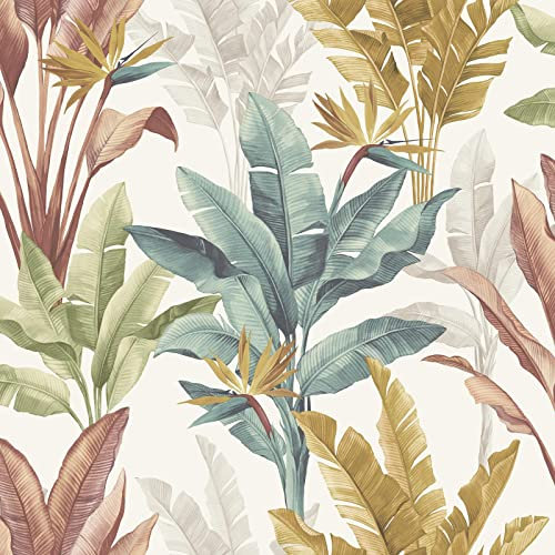 Akari Madagascar Leaf Wallpaper Multi Rasch 282879 Tropical