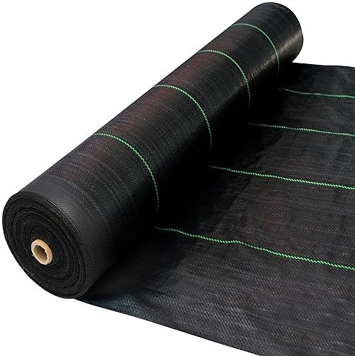 LawnScape Weed Control Membrane 1M x 100M Roll Heavy Duty Weed Membrane Breathable Weed Control Fabric Landscape Fabric for Weed Barrier in Garden, Ground Cover, Raised Bed, Underdecks and Walkways