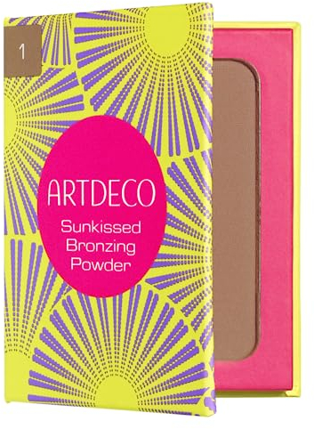 ARTDECO Sunkissed Bronzing Powder – Zart gebräunter Teint & natürliche Ausstrahlung – Kompaktpuder mit seidiger Textur – 1 Stück