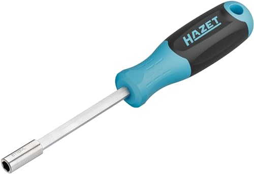 HAZET Bithalter 811BML, 210 mm Länge, 1/4 Zoll Sechskant hohl, mit Magnet für sicheres Festhalten von Bits, Hand- und Maschinenbetätigung, rutschfester 3-Komponenten-Griff