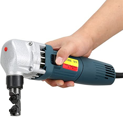 Ciseaux à Laine, 380W 1.8mm métal Machine de découpe grignoteuse en métal électrique grignoteuse en tôle grignoteuse à grande vitesse Rotor en acier inoxydable en aluminium en plastique
