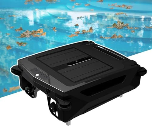 Solcells-Poolrengörare Med Robotytor Och Ai-Sökvägsoptimering, Robotytor För Poolytor | 24 Timmars Kontinuerlig Rengöring, Lågspänningssäkerhet (Svart)