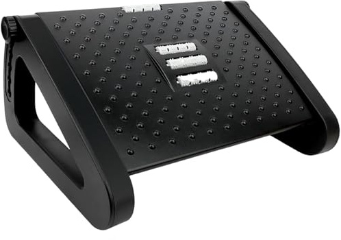 iPobie Repose Pied Bureau,Repose-Pieds de Bureau Ergonomique,Support Pied Bureau Antidérapants Réglables en Hauteur avec Fonction Masseur,pour Bureau et Maison