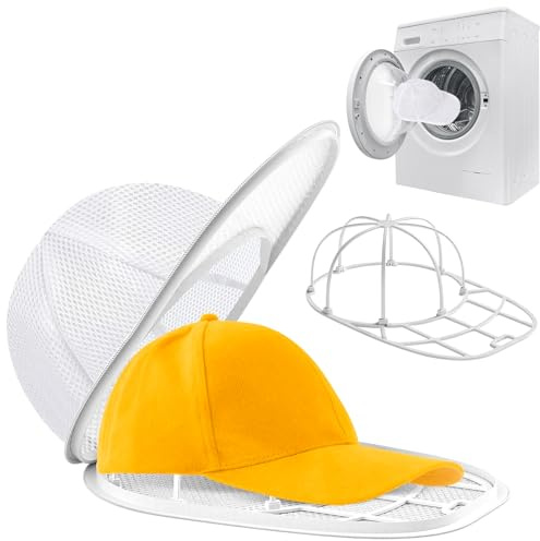 Lave Casquette Machine a Laver Casquette de Baseball Cadre de Lavage pour Buanderie Vaisselle Filet de Lavage Bouchons de Nettoyage Fixes Filet Linge Machine à Laver Porte Casquette