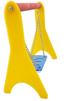 Gadpiparty Balançoire pour Petits Animaux Colorée Jeu Sécurisé pour Hamster Rat et Oiseaux Support de Cage avec Surface Arrondie pour Protection et Amusement