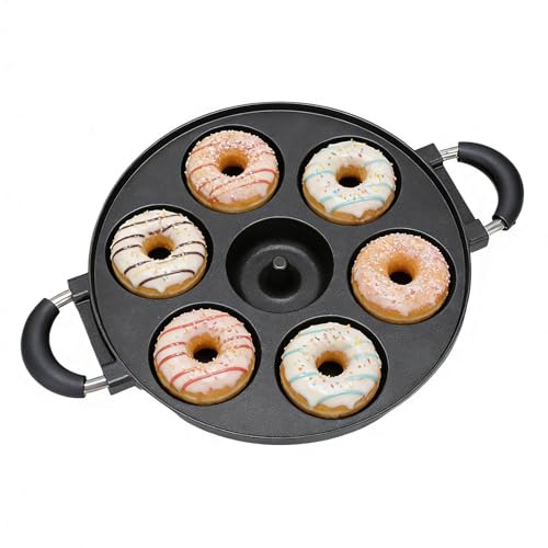 Munkbakform för bakning 7-håls non-stick aluminiumpannor