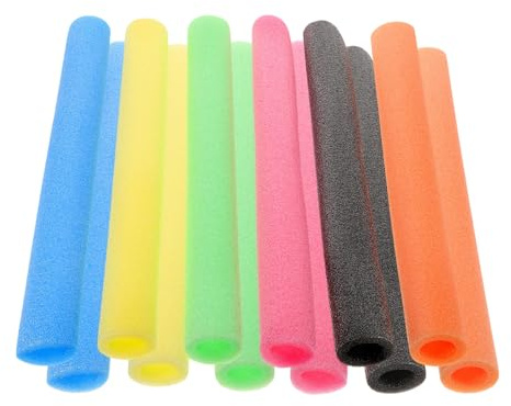 VALICLUD Protectores de Fundas para Postes de Trampolín, 12 Tubos de Espuma Coloridos, Recambios para Cama Elástica, Accesorios para Seguridad en Juegos Infantiles Estilo Aleatorio