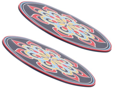 NUSITOU 2 St Meditation Skålunderlägg med Antihalk Handgjorda Broderade Klangskålsdynor för Meditation och Dryckesunderlägg Elegant Mönstrade Pads för Avslappning och Heminredning