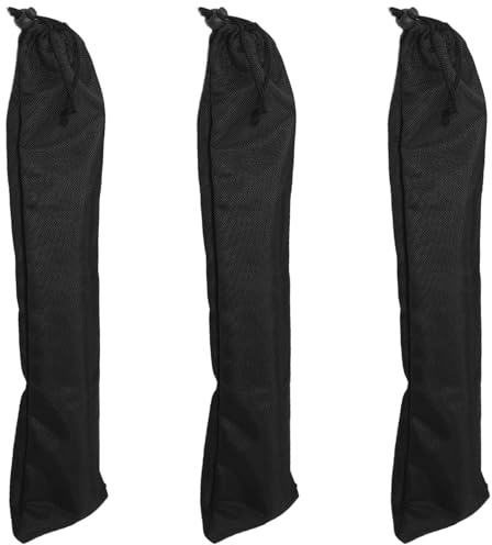 Cabilock Bolsa de Almacenamiento Resistente al Agua 3 Piezas de Tela Oxford Ligera para Varillas de Tienda de Campaña Adecuado para Equipo de Exterior y Fiestas