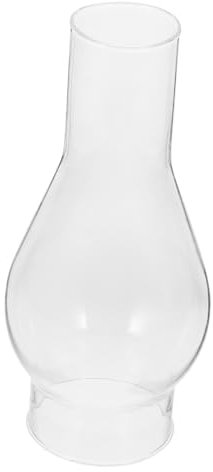 WOONEKY Paralume in Vetro Per Lampada a Cherosene Paralume Antivento in Vetro Trasparente Accessori Per Lampada a Olio