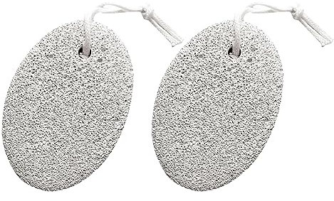 2 Stück Fuß-/Ellenbogen-Stein, Bimsstein, abgestorbene Haut, entfernt Steine, Hornhautentferner, Fuß-Mais-Peeling, Schrubber, doppelseitig, Pediküre-Schrubber