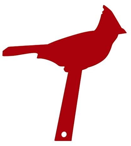 LEMCC Briefkastenflagge, Roter Kardinalvogel-Briefkastenpfahl, Acrylpfahlschild, wasserdichte Briefkasten-Ersatzflagge, Flaggendekoration für Gemauerte Briefkasten-Hardware(#1)