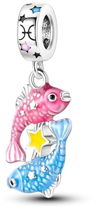 TINSLO Bead Charm Ciondolo Argento Sterling 925 con Cubic Zirconia Pendenti per Pandora Braccialetti, Compatibile con Braccialetti e Collane europei