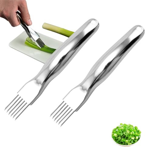 Acpetdr Trituratore per cipolle, trituratore in acciaio inox, trituratore per verdure, trituratore per cipolle, frutta a fette, verdure e aglio