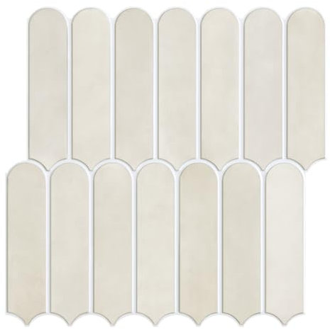 Commomy 10 Piezas Azulejos Adhesivos Cocina Baño Azulejos de Pared 3D, 30 x 30 cm, Matte, PVC Paneles de Pared Autoadhesivos Baldosas para Cocina, Baño, Decoración de Interiores