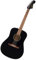 Fender California Debut Redondo Dreadnought Akustikgitarre, Fichtendecke, schwarzes Schlagbrett, Black