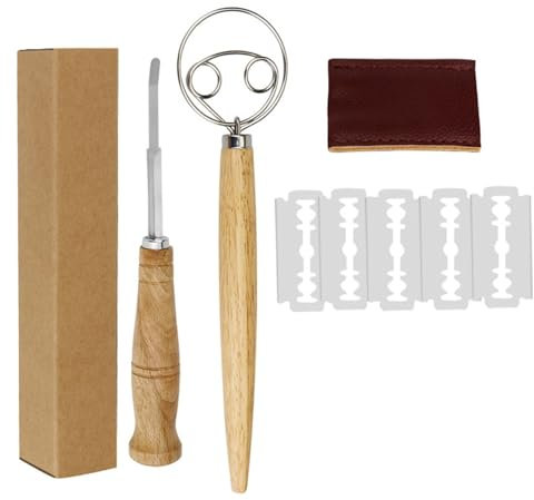 Dough Scraper Set, Dough Card Dough Scraper, Professional Baking Utensils, Dough Cutter with Straight and Round Edges - Food Grade Plastic Kitchen Scraper - 2 Pieces