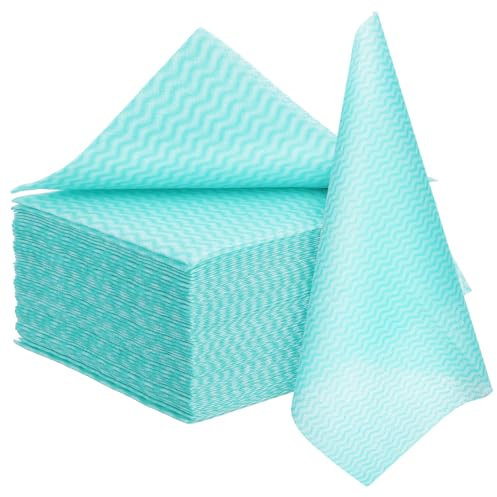 Abaodam 50pezzi Panni da Cucina Riutilizzabili Strofinacci per Pulizia Multiuso Asciugamani Assorbenti per Piano di Lavoro e Piatti in Microfibra