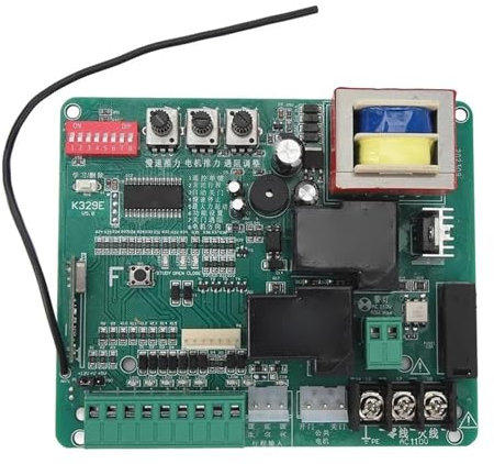 Carte de commande for opérateur de portail coulissant Remplacement de la carte de commande, circuit PCB principal for moteur de portail, ouvre-porte universel avec indicateurs pour les usines, les éco