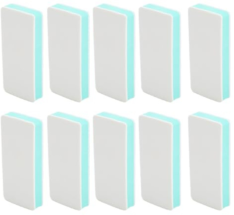 Greensen 10 Pièces Eponge à Poncer Double Face, Bloc de Ponçage Manuel Blocs de Ponçage 1000 5000 Grain Réutilisable pour Polissage de Bracelet de Montre Ongles Travail du Bois Métal