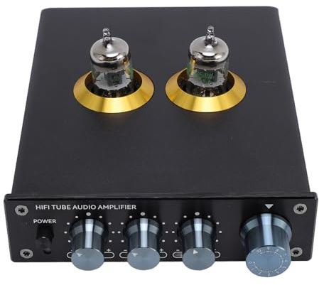 Fabater Phono Preamp för Skivspelare, Justerbar Hemljud Stereoförförstärkare med RCAs-ingångsutgång, Stereoljud HiFi-förförstärkare för Aktiva Subwooferhögtalare för Förstärkare (eu-kontakts)
