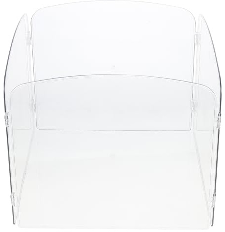 CLISPEED Jaula plegable de acrílico para animales pequeños, ligera, portátil, para mascotas, valla de ejercicio en interiores para hámsters y conejos, mini valla compacta adecuada para uso doméstico