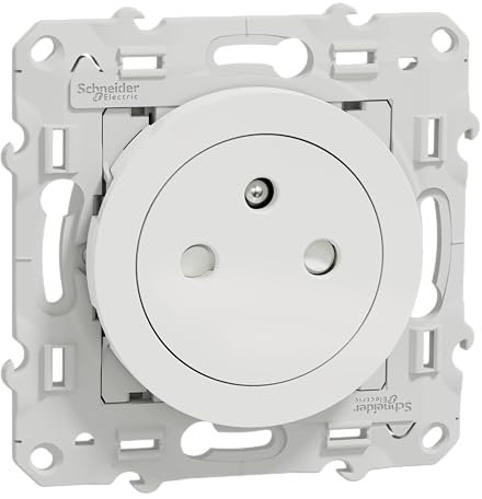 Schneider Electric - Odace - prise de courant 2P+T affleurante - blanc - S520052