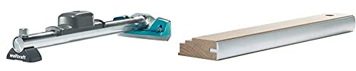 Wolfcraft 6945000 Dispositivo De Tracción Y Martillado Para La Unión De Laminado, Plata, Única + 6947000 Taco Profesional, Beige