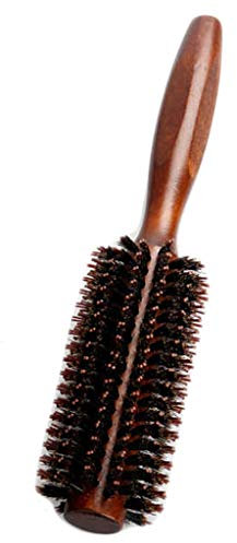 Incdnn 6 types de peignes à cheveux sergés naturels en poils de sanglier - Brosse ronde - Outil de coiffure