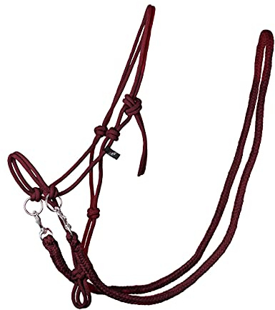 ARBO-INOX Knotenhalfter mit Zügel Kobaltblau (cob, Bordeaux)