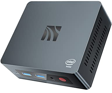 KUYIA Mini PC Micro Desktop Computer Celeron J4105 fino a 2.30GHz 8GB DDR 256GB SSD 4K Dual HDMI WiFi 5 Gigabit Ethernet USB 3.0 BT4.0 per Home Office Gaming Study