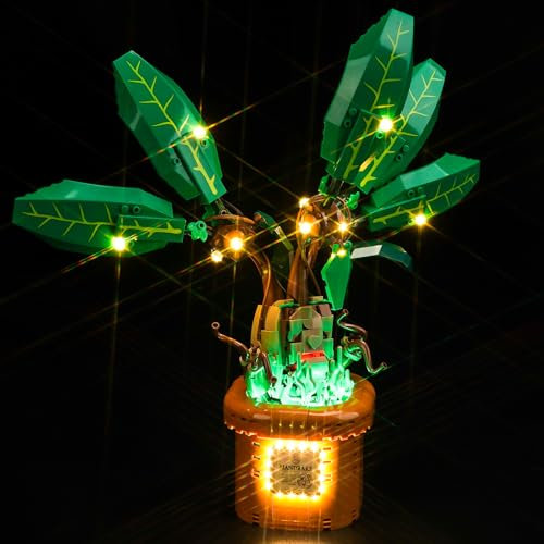 Led Light Kit for Mandrake Decoration - Lego Harry Potter Figure & Pot Plant Set - Standard Version
