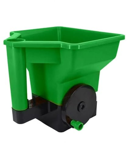 RVIFY Siembra Esparcidor Esparcidor Manual de Fertilizantes para césped Verde, Herramienta de plantación de 24 x 23 cm, Capacidad de 3 l sembradora Manual(Green)