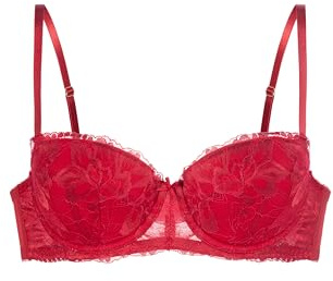 DORINA Women's Lace-Padded Balconette Bra