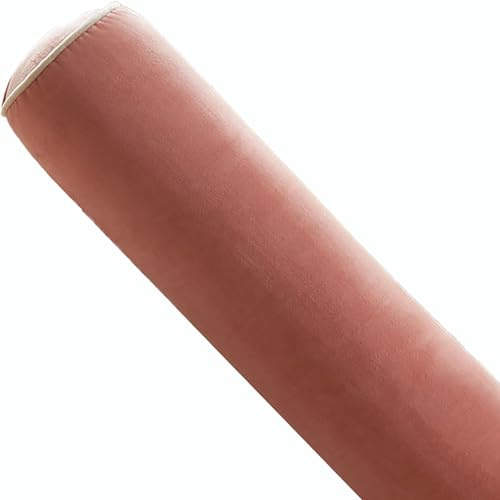 seokor Almohada Cervical Cilíndrica, 56x17cm Cojin Cilíndrica del Cuello, con Funda Extraíble Cojin Rulo Reposacabezas, para Lumbar/Rodillas/Dormir/Hogar/Oficina(B5)