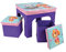 Fun House Paw Patrol Mädchen Tisch mit 2 Hockern, faltbar, für Kinder, MDF/Vlies, Rosa, 52 x 52 x 15 cm